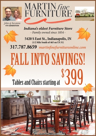 Fall Into Savings Martin Fine Furniture Indianapolis In