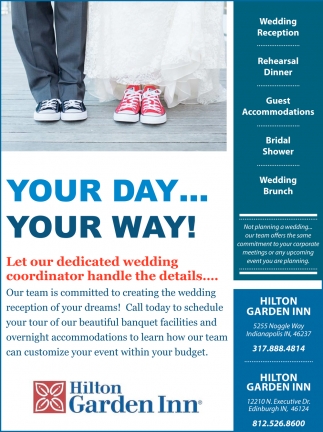Your Day Your Way Hilton Garden Inn Indianapolis In