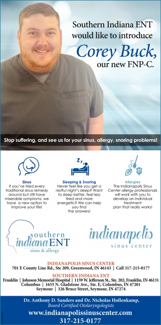 Stop Suffering, And See Us For Your Sinus, Allergy, Snoring Problems